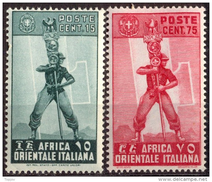 ITALIA - ITALY - AFRICA ORIENTALA ITALIANA - LEGIONARIO -  MNH/MLH - 1938 - Africa Oriental