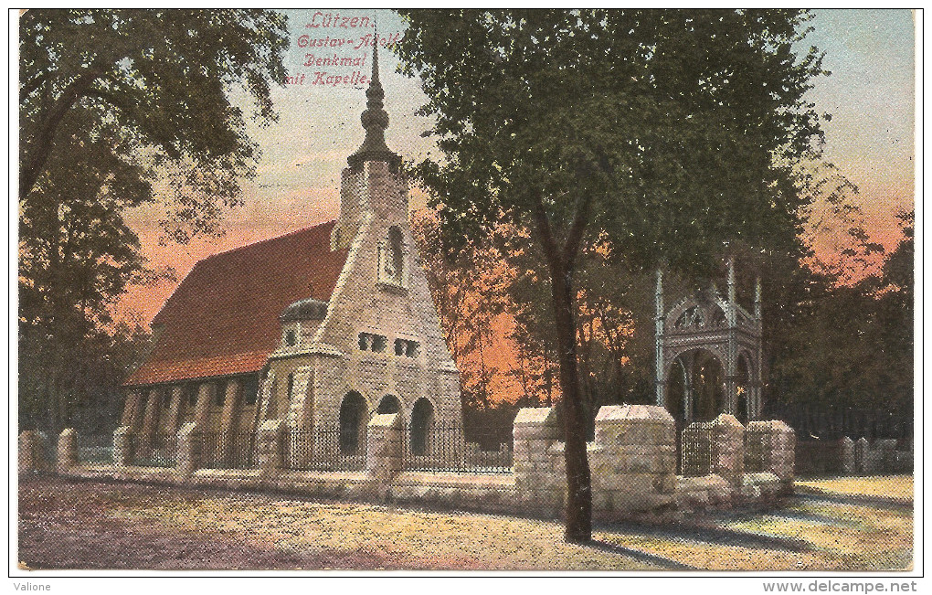 LUTZEN Denkmal Mit Kapelle 1912 - Lützen