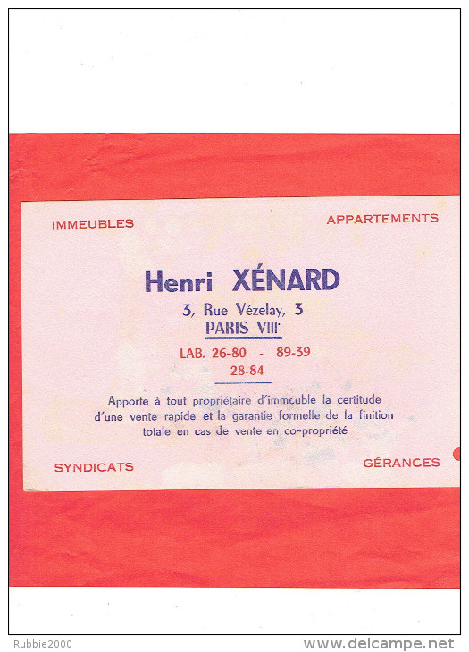 BUVARD XENARD 3 RUE VEZELAY PARIS 8 IMMOBILIER SYNDIC - X