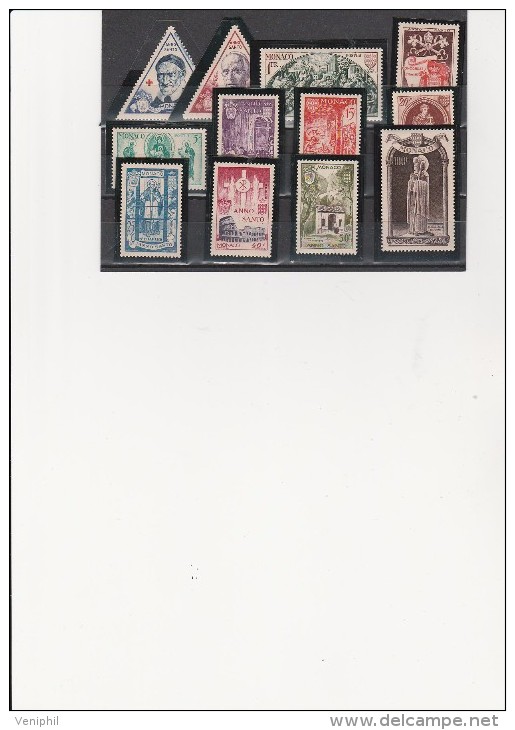 MONACO - TIMBRES N° 353 A 364 NEUF X  ANNEE 1951 -  COTE : 65,50 € - Nuevos