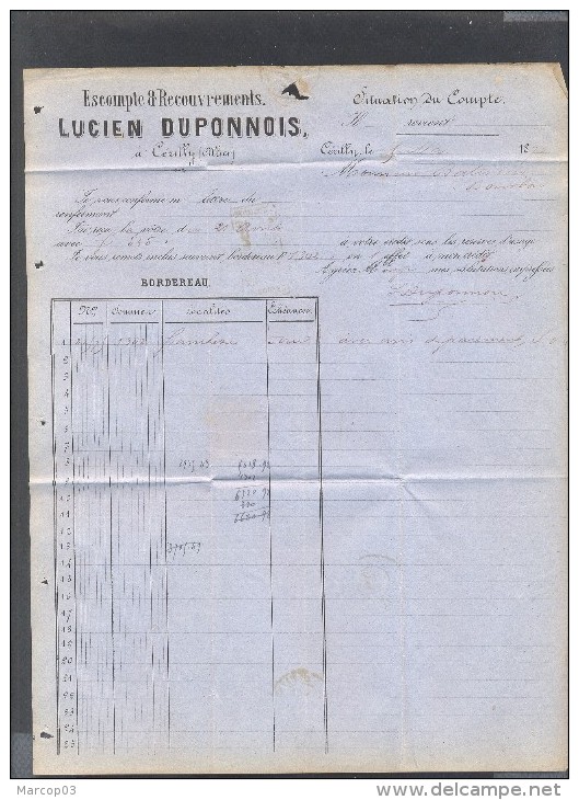 ALLIER 03 LAC CERILLY Tad 16 Du 5 Mai 1870 + GC  Sur N° 29  TTB - 1849-1876: Période Classique