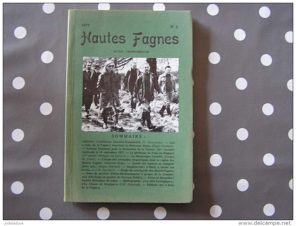 HAUTES FAGNES N° 2 / 1977 Régionalisme Belgique Nature Fagne Ardenne Botanique Animaux Eau Anomalies Magnétiques - België