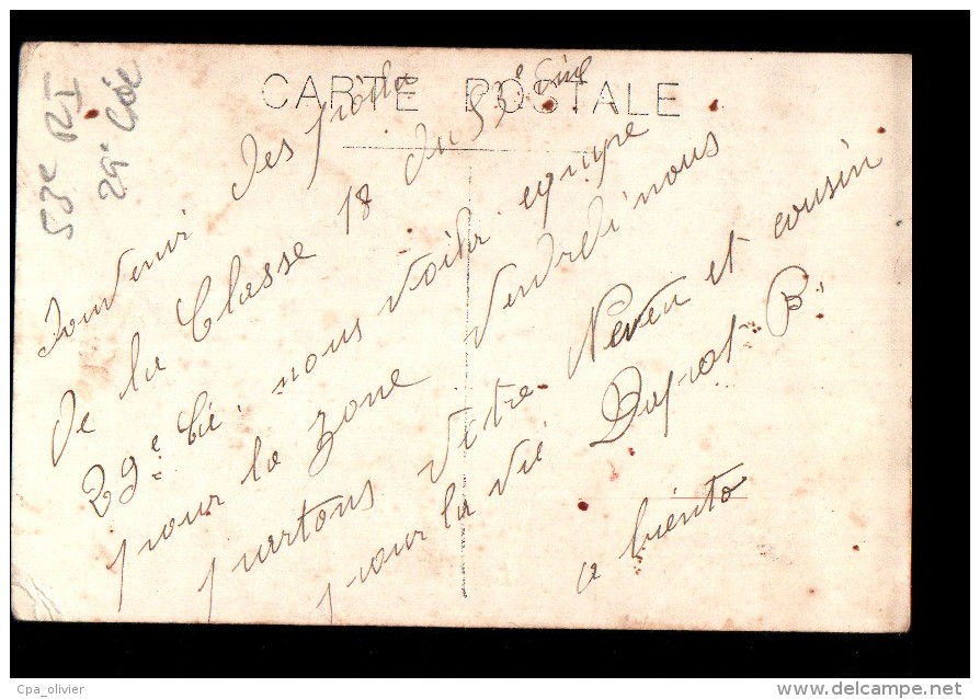 MIL Carte Photo, 53è RI Régiment Infanterie, 29è Cie, Fanfare, Tambours, Clairon, Boucherie, Postée De Perpignan, 1917 - Régiments