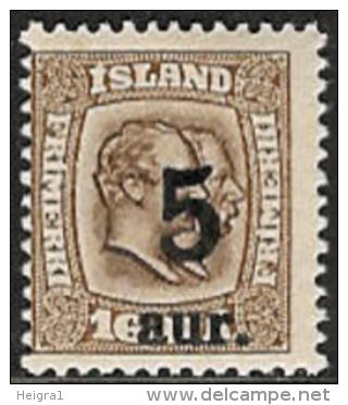 Iceland 1921 MNH/**/postfris/postfrisch Michelnr. 105 - Neufs