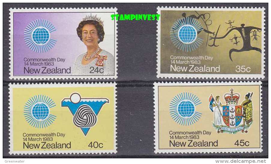 New Zealand 1983 Commonwealth Day 4v ** Mnh (20373) - Unused Stamps