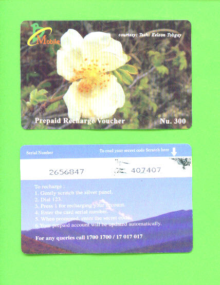 BHUTAN - Remote Phonecard As Scan - Bhoutan