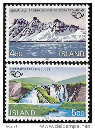 Iceland 1983 MNH/**/postfris/postfrisch Michelnr. 596-597 - Neufs