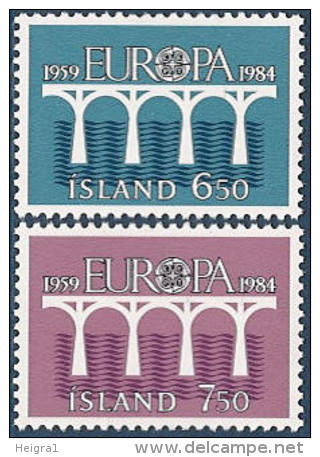 Iceland 1984 MNH/**/postfris/postfrisch Michelnr. 614-615 Europa Cept - Ungebraucht