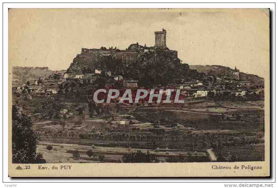 CPA Env Du Puy Chateau De Polignac - Le Puy En Velay