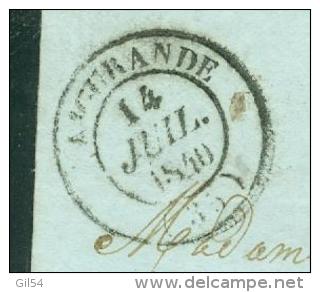 Cad Aigurande ( Indre , 36 )  En 1840 Sur LAC Pour Argenton - Aoa0108 - 1801-1848: Précurseurs XIX