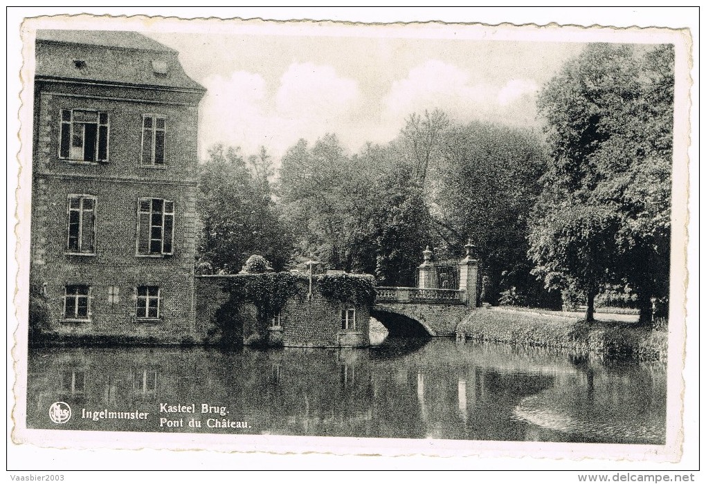 INGELMUNSTER - KASTEEL BRUG  - PONT DU CHATEAU - Rond 1950 - Ingelmunster