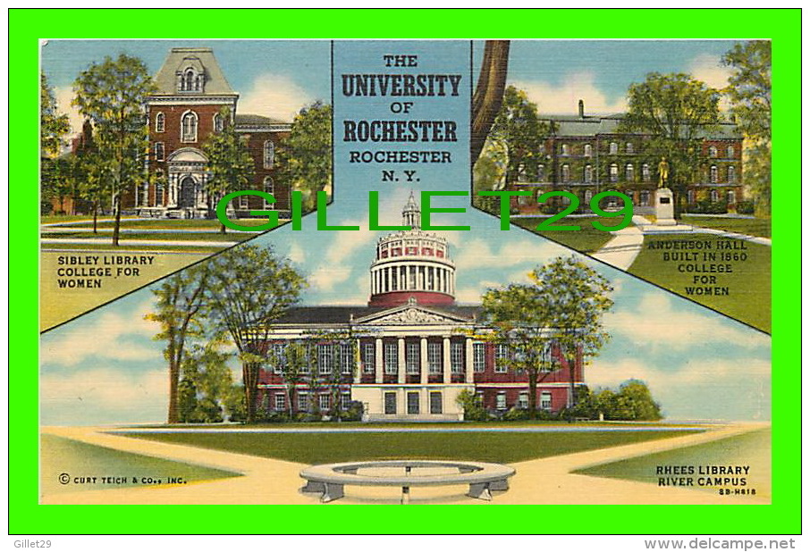 ROCHESTER, NY - THE UNIVERSITY OF ROCHESTER - 3 MULTIVUES - THE ROCHESTER NEWS CO - - Rochester