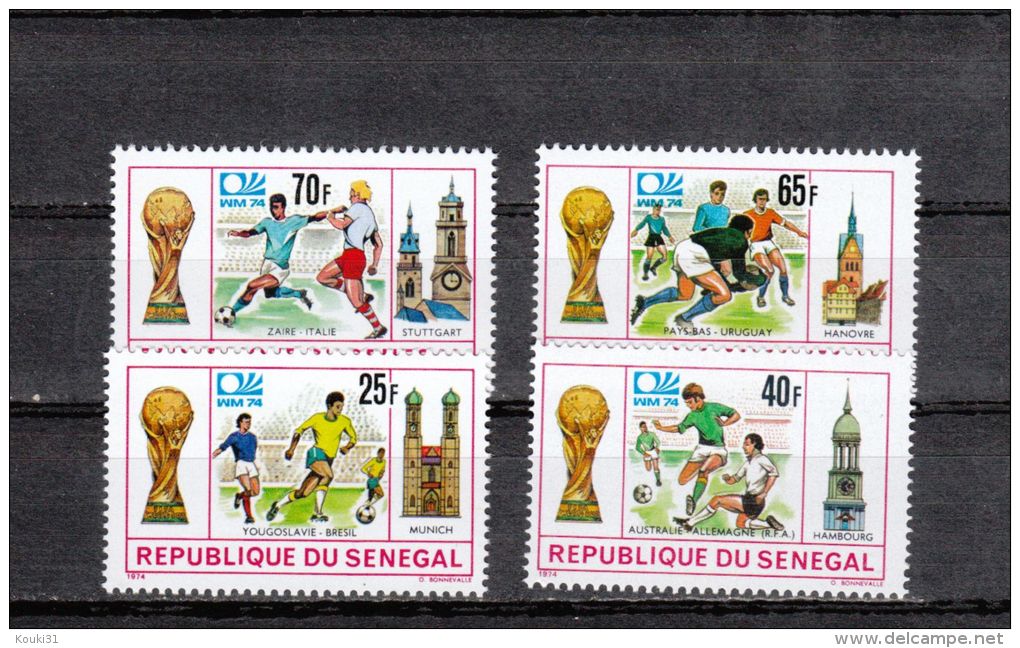 Sénégal YT 401/4 ** : Allemagne - 1974 - 1974 – Germania Ovest