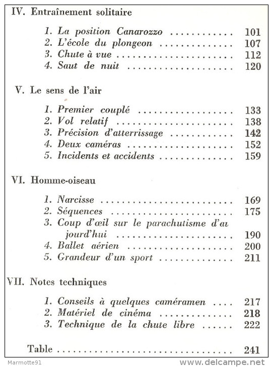 CHUTE LIBRE A. SUIRE RECIT PARACHUTISME SPORT SAUT PARA TECHNIQUE - Parachutisme