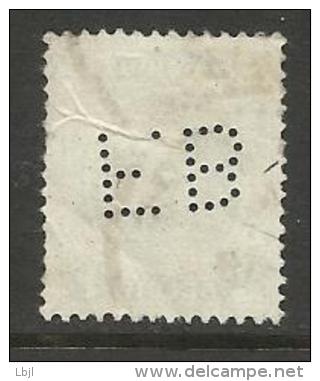 BELGIQUE , BELGIE ; Perforé , Perfin ; " F.B " , 2 Frs , Albert 1er , 1921 - 1927 , N° YT 208 - 1909-34