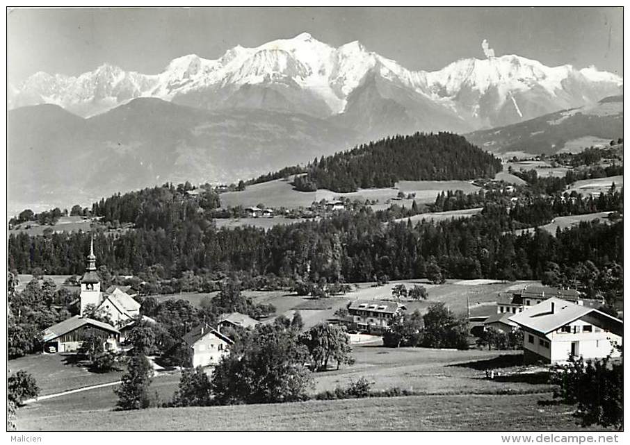 Haute Savoie -gd Format Div- Ref - N727 - Cordon - Le Chef Lieu Et Le Mont Blanc - Carte Bon Etat - - Otros & Sin Clasificación