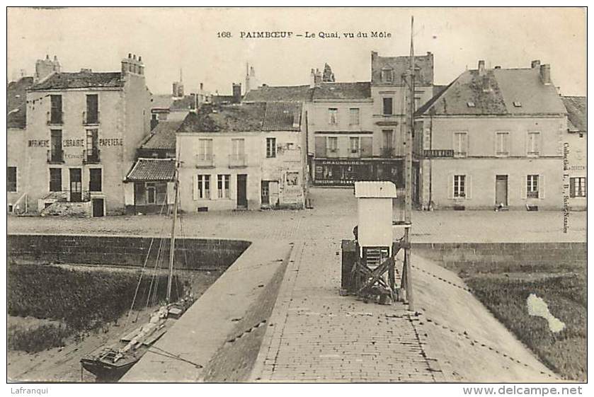 Loire Atlantique -ref B384- Paimboeuf - Le Quai Vu Du Mole  - Carte Bon Etat   - - Paimboeuf