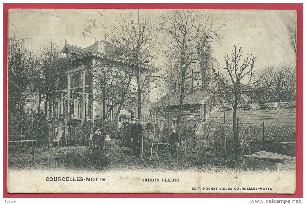 Courcelles-Motte - Jardin Fleuri - 1907  ( Voir Verso ) - Courcelles