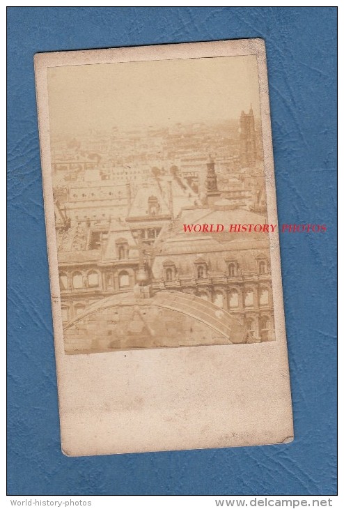 Photo Ancienne CDV Non Signée, Vers 1860 / 1865 - PARIS - Les Toits - Vue Générale - TOP RARE - Anciennes (Av. 1900)