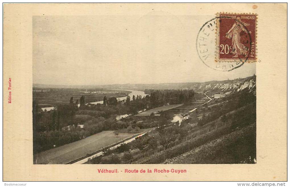 95    VETHEUIL   ROUTE DE LA ROCHE GUYON - Vetheuil