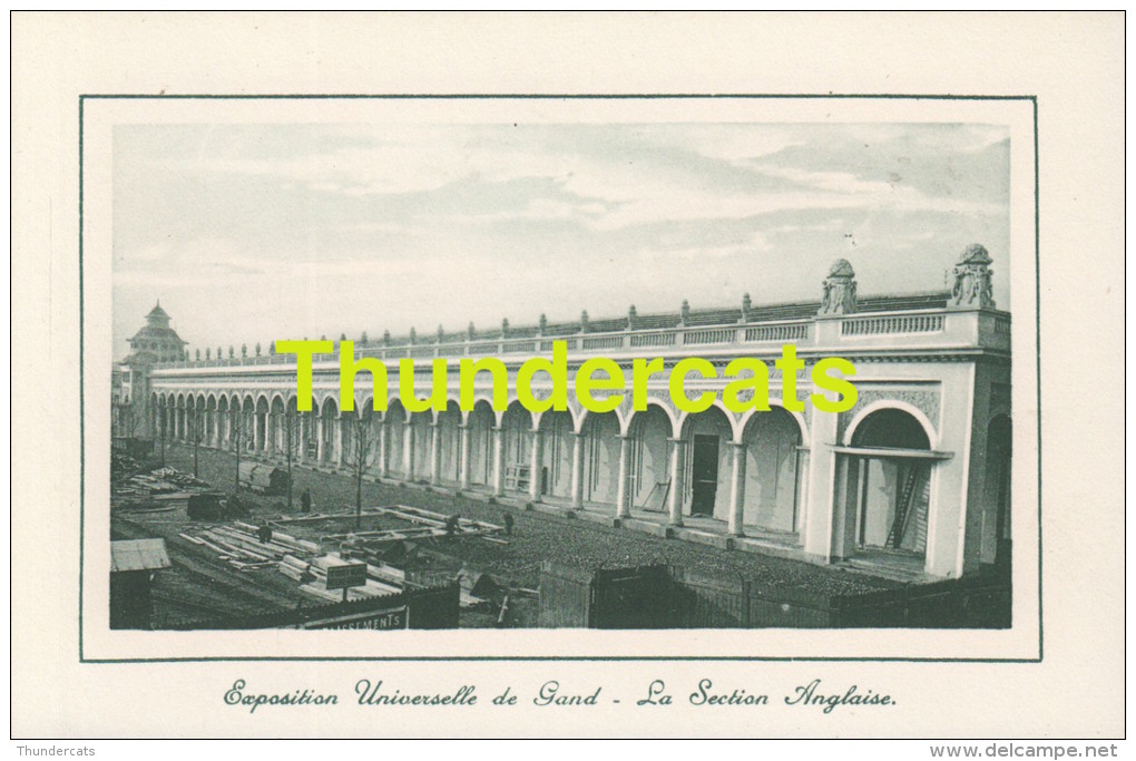 CPA EXPOSITION UNIVERSELLE DE GAND GENT TENTOONSTELLING 1913 ** LA SECTION ANGLAISE - Expositions