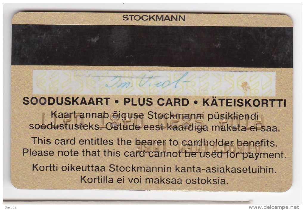 Estonia , Stockmann , Gift Cards , Used - Gift Cards