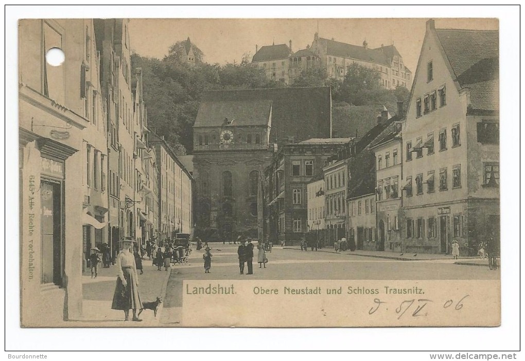 Landshut Obere Neustadt Und Schloss Trausnitz - Landshut