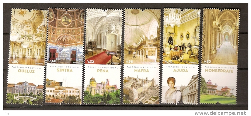 Portugal ** & Palácios De Portugal 2012 - Unused Stamps