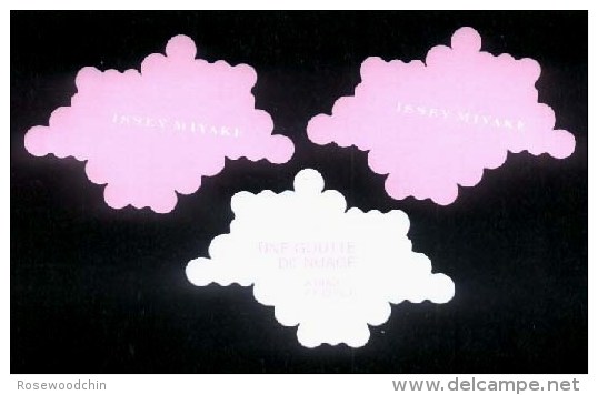 3 X Singapore Perfume Cards Cartes Parfumees --  ISSEY MIYAKE UNE GOUTTE DE NUAGE A DROP OF CLOUD - Modern (from 1961)