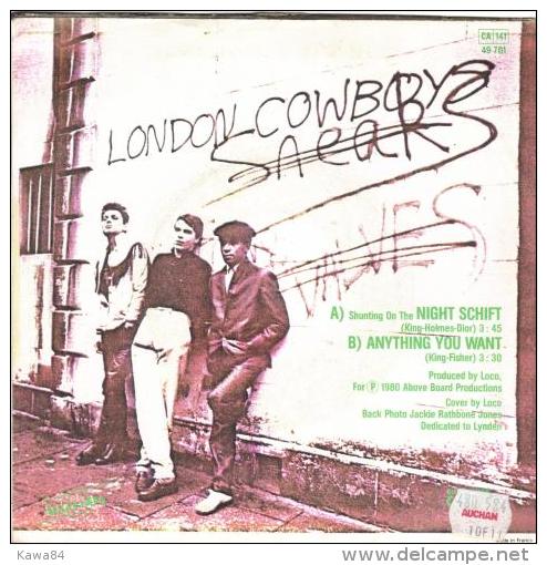 SP 45 RPM (7")  London Cowboys  "  Shunting On The Night Shift  " - Rock