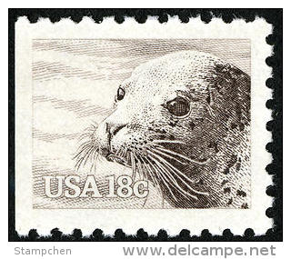 1981 USA American Wildlife Booklet Stamp-Harbor Seal #1882 Mammal - Other & Unclassified