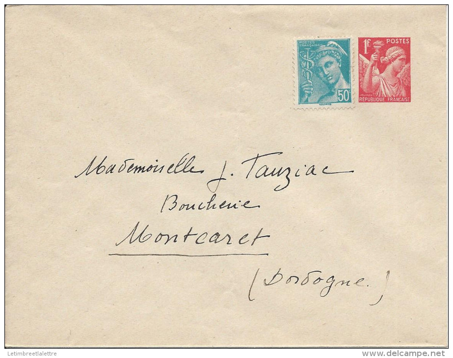 ⭐ France - Entier Postal - Avec Complément D'affranchissement ⭐ - Standard Covers & Stamped On Demand (before 1995)