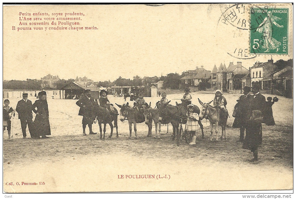 44  LE  POULIGUEN     PETITS  ENFANTS SOYEZ PRUDENTS  L ANE  SERA VOTRE AMUSEMENT  ....................... - Le Pouliguen