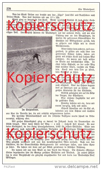 Original Zeitungsbericht - 1911 - Wintersport , Ski , Skispringen , Astenberg , Wilnsdorf !!! - Sports D'hiver