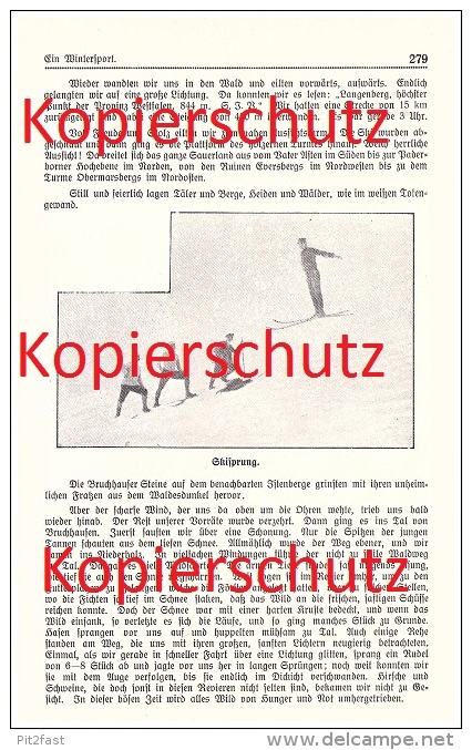 Original Zeitungsbericht - 1911 - Wintersport , Ski , Skispringen , Astenberg , Wilnsdorf !!! - Wintersport