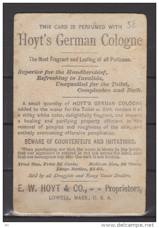 Hoyt's German Cologne - Perfumed With  " Fragrant &amp; Lasting " - Antiquariat (bis 1960)