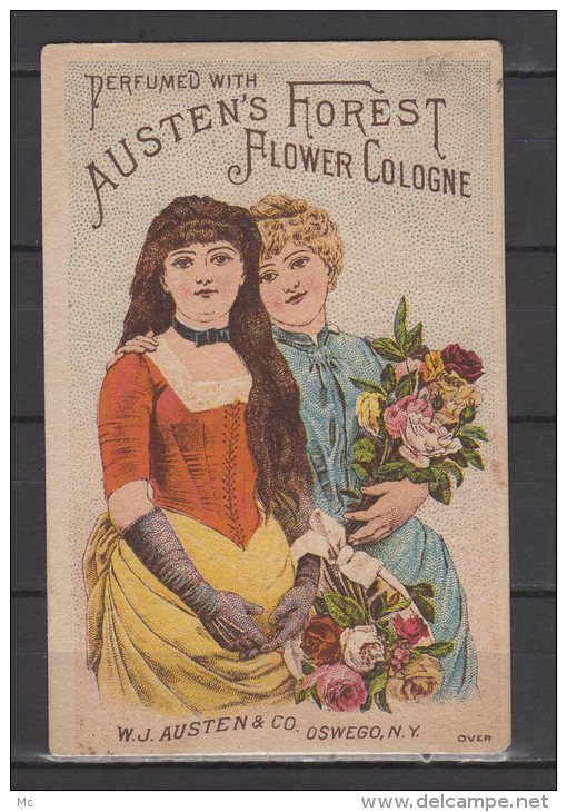 Austen's Forest - Flower Cologne - Deler In " Gent's Furnishing Goods " - Philadelphia - Vintage (until 1960)