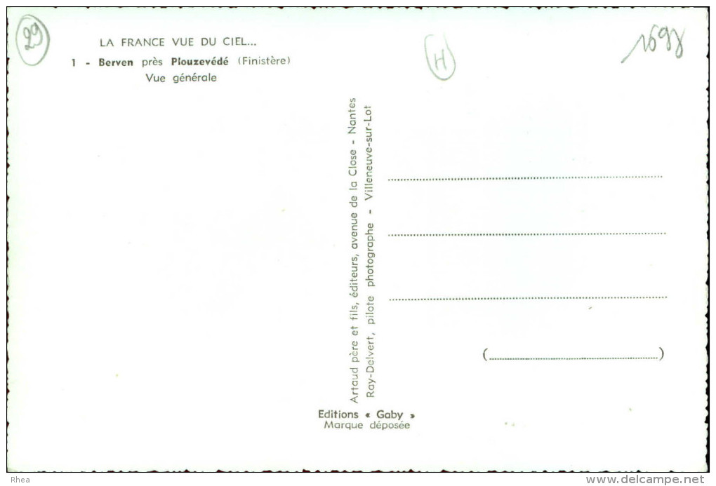 29 - PLOUZEVEDE - BERVEN - Vue Aérienne - Altri & Non Classificati