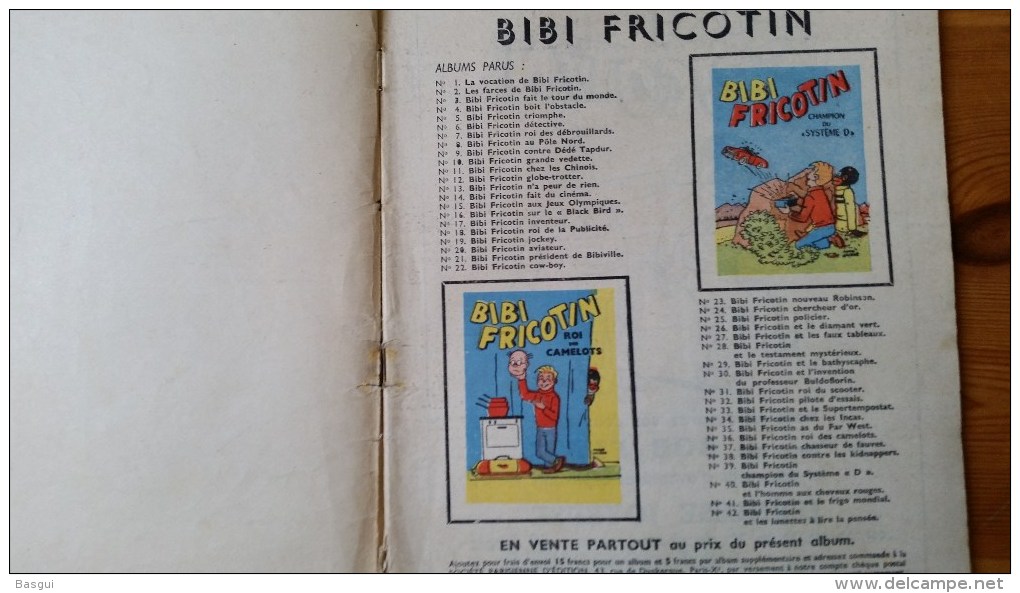 BD Souple Brochée , Album Jeunesse Joyeuse , Bibi Fricotin N°42 - Bibi Fricotin