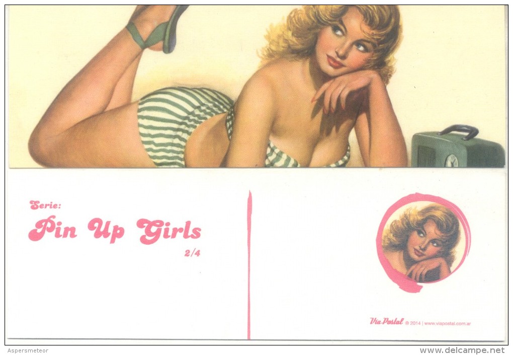 PIN UP GIRLS MARCAPAGINAS SEÑALADOR SEGNALIBRI ARGENTINA AÑO EROTIQUE EROTICO - Marque-Pages