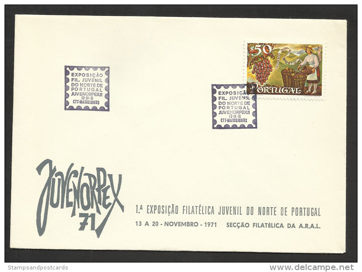 Portugal Cachet Commémoratif  Expo Philatelique Matosinhos 1971 Event Postmark Stamp Expo - Flammes & Oblitérations