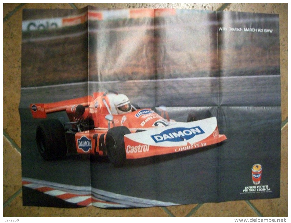 POSTER - AUTOSPRINT   WILLY DEUTSCH  MARCH BMW E2 - Automovilismo - F1