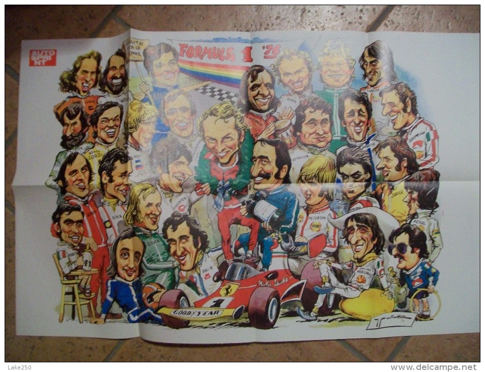 POSTER - AUTOSPRINT   PILOTI F1 1976 - Autorennen - F1