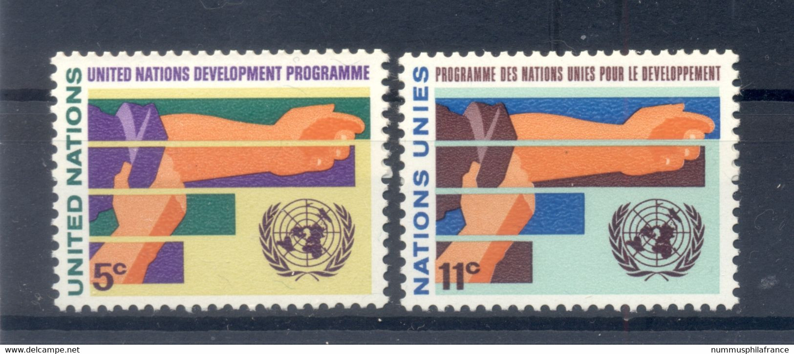 Nations Unies New York 1967 - Michel N. 174/75 - Programme Pour Le Developpement - Neufs