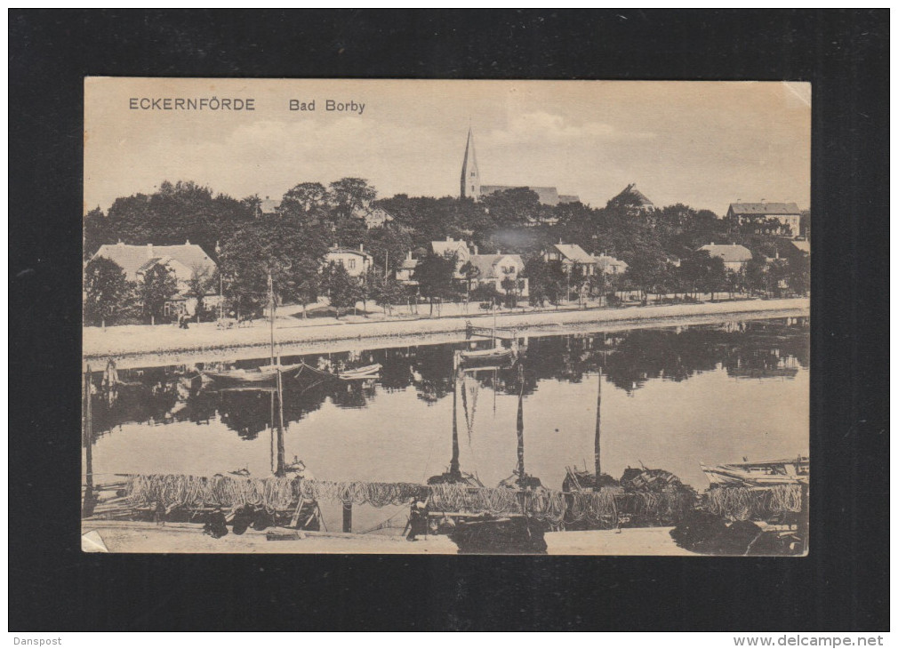 AK Eckernförde Bad Borby 1916 - Eckernfoerde