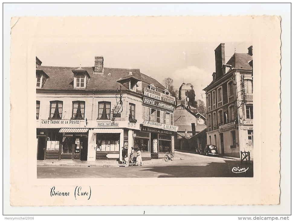 Eure - 27 - Brionne - Café Tabac De La Poste Du Commerce Maison Presse ...ed Photo Cim - Sonstige & Ohne Zuordnung