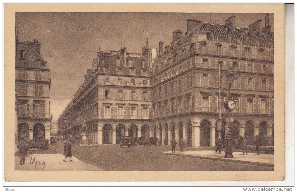 Paris  Hotel Regina Rue De Rivoli - Cafés, Hôtels, Restaurants