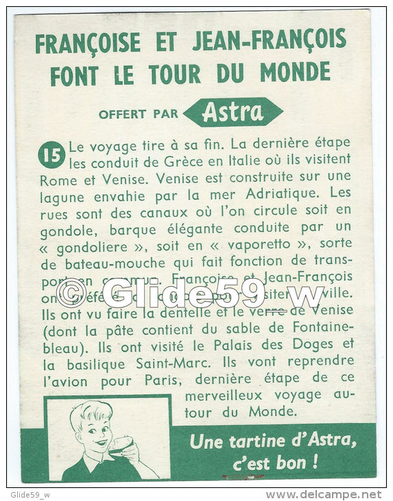 Chromo Offert Par Astra - Françoise Et Jean-François Font Le Tour Du Monde (années 50) - N° 15 - Autres & Non Classés