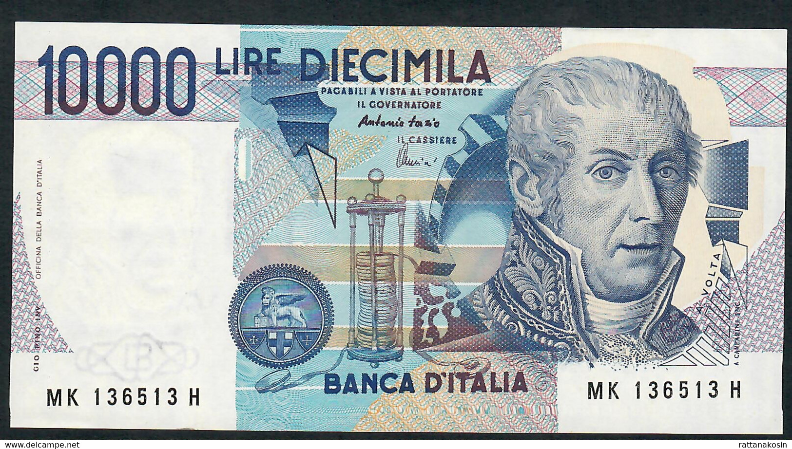 ITALY  P112d  10.000 LIRE  3.9.1984 #MK/H       VF-XF - 10000 Lire