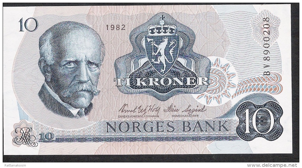 NORWAY  P36c  10  KRONER  1982    UNC. - Norvège